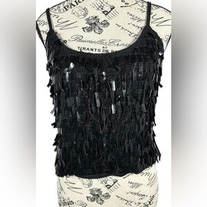 Rampage Clothing Company Black Sequin Women's Top. Size Large